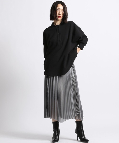 STERNBERG（スタンバーグ）の「アシメプリーツラップスカート（スカート・レディース・シルバー・MEDIUM/LARGE）」の9枚目の写真