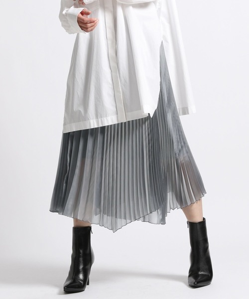 STERNBERG（スタンバーグ）の「アシメプリーツラップスカート（スカート・レディース・シルバー・MEDIUM/LARGE）」の19枚目の写真