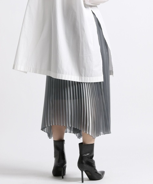 STERNBERG（スタンバーグ）の「アシメプリーツラップスカート（スカート・レディース・シルバー・MEDIUM/LARGE）」の20枚目の写真