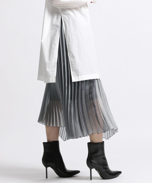 STERNBERG（スタンバーグ）の「アシメプリーツラップスカート（スカート・レディース・シルバー・MEDIUM/LARGE）」の21枚目の写真