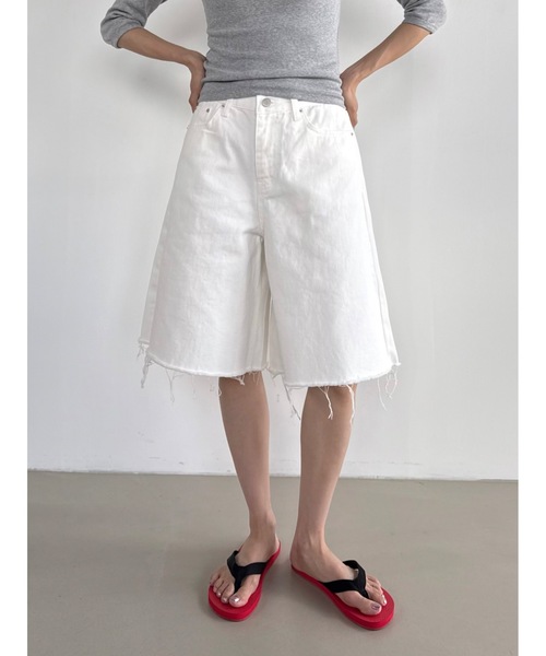 【HUECLOSET】送料・関税込★ISKOバミューダデニムパンツ セール】ウォッシングバミューダデニム（デニムパンツ）｜Didot