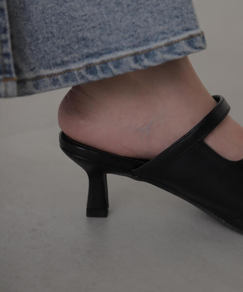 FREE'S MART（フリーズマート）の「◆スクエアバックルミュール（その他シューズ・レディース・ブラック/ブルー/ホワイト・SMALL/MEDIUM）」の14枚目の写真