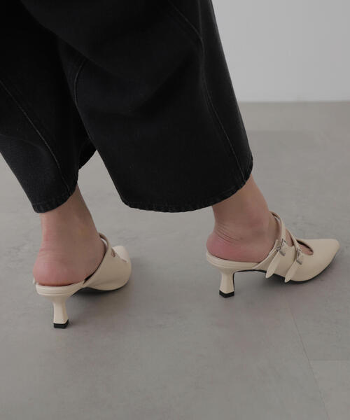 FREE'S MART（フリーズマート）の「◆スクエアバックルミュール（その他シューズ・レディース・ブラック/ブルー/ホワイト・SMALL/MEDIUM）」の19枚目の写真