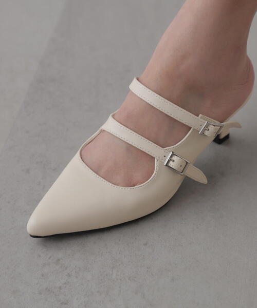 FREE'S MART（フリーズマート）の「◆スクエアバックルミュール（その他シューズ・レディース・ブラック/ブルー/ホワイト・SMALL/MEDIUM）」の20枚目の写真