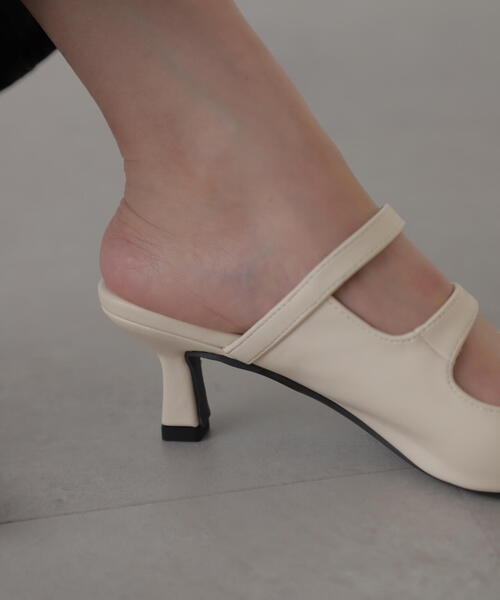 FREE'S MART（フリーズマート）の「◆スクエアバックルミュール（その他シューズ・レディース・ブラック/ブルー/ホワイト・SMALL/MEDIUM）」の21枚目の写真