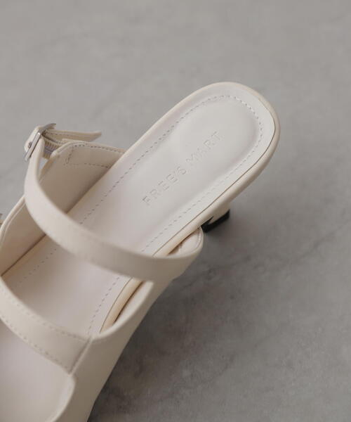 FREE'S MART（フリーズマート）の「◆スクエアバックルミュール（その他シューズ・レディース・ブラック/ブルー/ホワイト・SMALL/MEDIUM）」の22枚目の写真