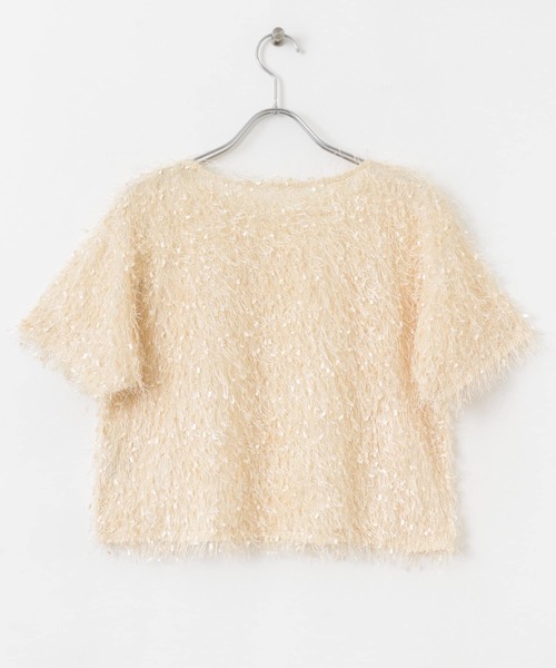 SENSE OF PLACE by URBAN RESEARCH（センスオブプレイスバイアーバンリサーチ）の「フリンジテープトップ(半袖)（その他トップス・レディース・オフホワイト/ブラック/オレンジ・ONE）」の16枚目の写真