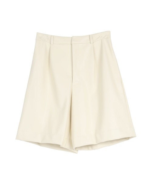 :ETHROF(イーサオブ)の「ECOLEATHER HALF PANTS(その他パンツ・レディース・ブラック/アイボリー・MEDIUM)」の12枚目の写真