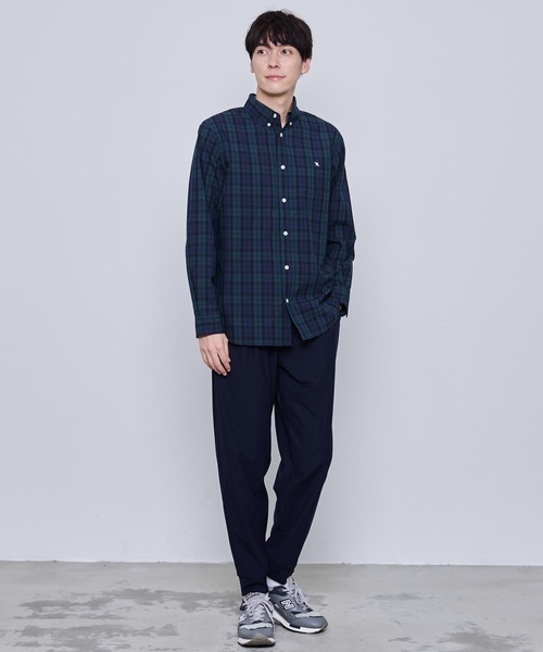 Arnold Palmer（アーノルドパーマー）の「ポリコットン チェック ピーチ 長袖 シェア シャツ（シャツ/ブラウス・レディース・グリーン/オフホワイト・LL/L/M/S/XS）」の13枚目の写真