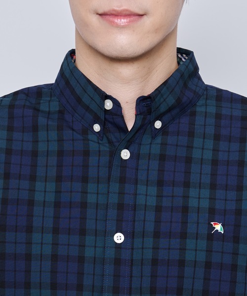 Arnold Palmer（アーノルドパーマー）の「ポリコットン チェック ピーチ 長袖 シェア シャツ（シャツ/ブラウス・レディース・グリーン/オフホワイト・LL/L/M/S/XS）」の3枚目の写真