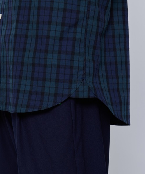 Arnold Palmer（アーノルドパーマー）の「ポリコットン チェック ピーチ 長袖 シェア シャツ（シャツ/ブラウス・レディース・グリーン/オフホワイト・LL/L/M/S/XS）」の6枚目の写真