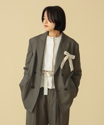 ビームスボーイ ハリスツイード レザー エルボーパッチ テーラードジャケット BEAMS BOY（ビームスボーイ）の「BEAMS BOY / ハリスツイード エルボー