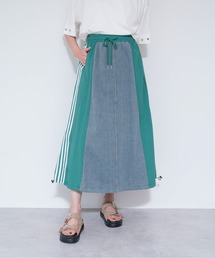 DOLLUPOOPS | 【ZOZO限定商品】2WAY配色サイドラインデニムスカート(デニムスカート)