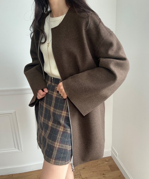 セール】ダブルジップボンディングジャケット[高身長サイズMT有り