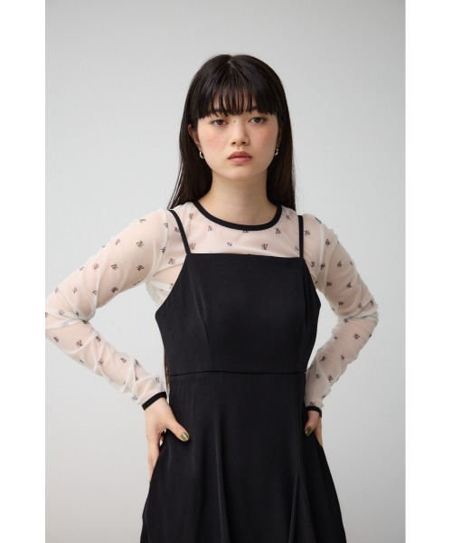 AZUL by moussy（アズールバイマウジー）の「カップ付きキャミワンピース（ワンピース・レディース・ベージュ/グレー/ブラック・SMALL/MEDIUM）」の20枚目の写真