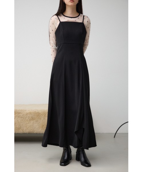 AZUL by moussy（アズールバイマウジー）の「カップ付きキャミワンピース（ワンピース・レディース・ベージュ/グレー/ブラック・SMALL/MEDIUM）」の19枚目の写真