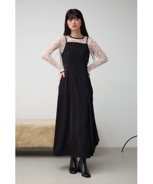 AZUL by moussy（アズールバイマウジー）の「カップ付きキャミワンピース（ワンピース・レディース・ベージュ/グレー/ブラック・SMALL/MEDIUM）」の18枚目の写真