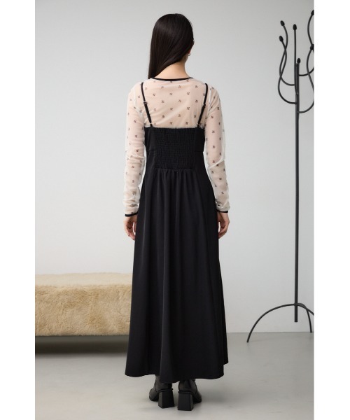 AZUL by moussy（アズールバイマウジー）の「カップ付きキャミワンピース（ワンピース・レディース・ベージュ/グレー/ブラック・SMALL/MEDIUM）」の15枚目の写真