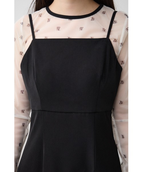 AZUL by moussy（アズールバイマウジー）の「カップ付きキャミワンピース（ワンピース・レディース・ベージュ/グレー/ブラック・SMALL/MEDIUM）」の14枚目の写真