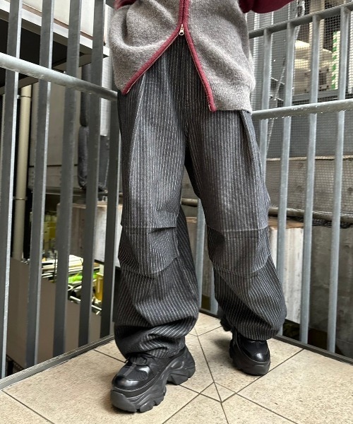 セール】PBLIM/ストライプルーズパンツ（デニムパンツ）｜PBLIM