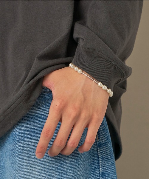 WEGO(ウィゴー)の「WEGO/ビーズMIXブレス(ブレスレット・メンズ・その他1/その他2・FREE)」の1枚目の写真