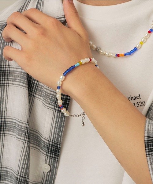 WEGO(ウィゴー)の「WEGO/ビーズMIXブレス(ブレスレット・メンズ・その他1/その他2・FREE)」の2枚目の写真