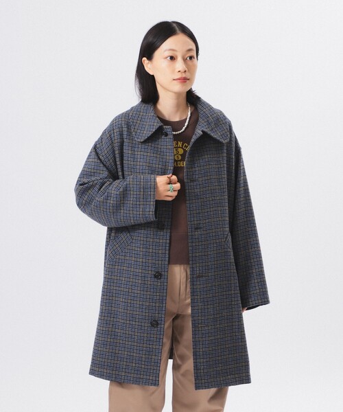 beams boy ビームスボーイガンクラブチェックコート2024