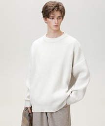 Ressaca | オーバーサイズクルーネックルーズニットセーター プルオーバー(ニット/セーター)