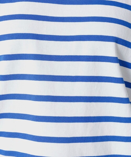 MONT KEMMEL(モンケメル)の「【MONT KEMMEL/モン ケメル】ワイドバスクシャツ / ボーダーロングスリーブT / ショート丈(Tシャツ/カットソー・レディース・ホワイト/ブラック/ブルー・フリー)」の15枚目の写真