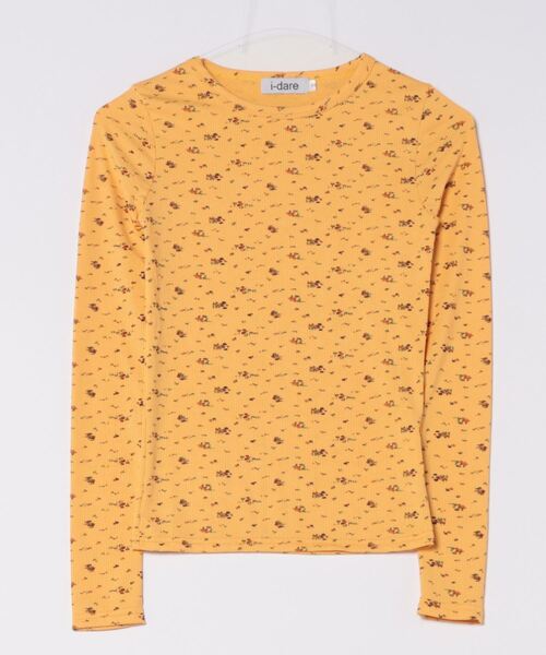 i-dare（アイディア）の「【i-dare】小花柄 カットソー（Tシャツ/カットソー・レディース・イエロー・LARGE/MEDIUM/SMALL）」の3枚目の写真