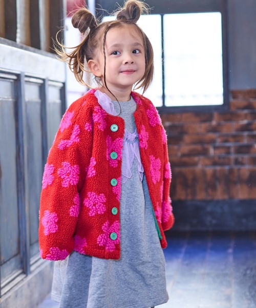 BIG FIELD(ビッグフィールド)の「ウラケチュールドッキングワンピース(ワンピース・キッズ・杢グレー/オフホワイト/ベージュ・90/100/110/120/140/150/130)」の10枚目の写真