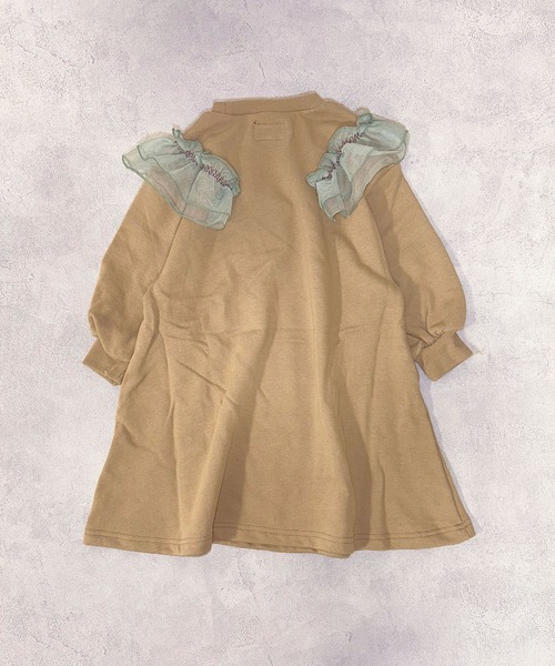 BIG FIELD(ビッグフィールド)の「ウラケチュールドッキングワンピース(ワンピース・キッズ・杢グレー/オフホワイト/ベージュ・90/100/110/120/140/150/130)」の12枚目の写真