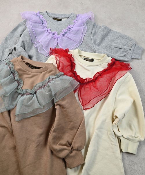 BIG FIELD(ビッグフィールド)の「ウラケチュールドッキングワンピース(ワンピース・キッズ・杢グレー/オフホワイト/ベージュ・90/100/110/120/140/150/130)」の16枚目の写真