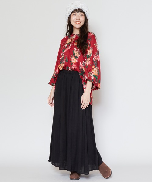 チャイハネ(チャイハネ)の「【チャイハネ】ベーシックワイドパンツ(その他パンツ・レディース・ピンク/カーキ/ブラック/ネイビー/ベージュ・FREE)」の10枚目の写真