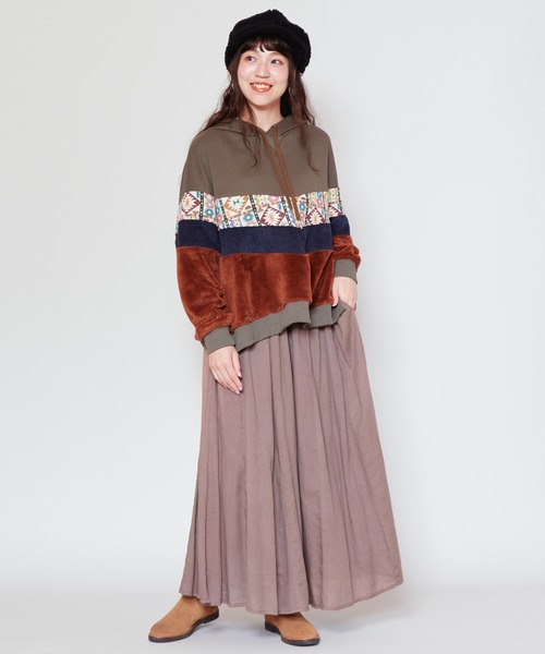 チャイハネ(チャイハネ)の「【チャイハネ】ベーシックワイドパンツ(その他パンツ・レディース・ピンク/カーキ/ブラック/ネイビー/ベージュ・FREE)」の16枚目の写真