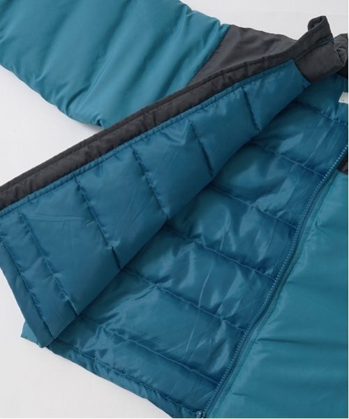 b・ROOM（ビールーム）の「【万能アウター】バイカラーパフジャケット（ブルゾン・キッズ・ブルーグリーン/ブラック/マルチ/キャメル/ライトカーキ・100cm/110cm/120cm/130cm/140cm/150cm）」の20枚目の写真