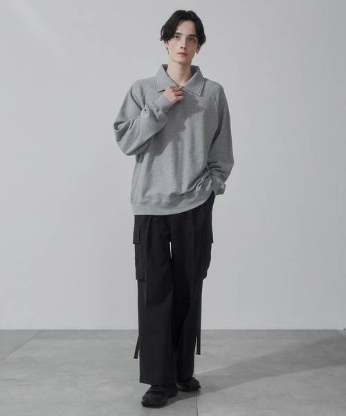 WEGO（ウィゴー）の「WEGO/スーパーバギーカーゴスラックス（スラックス・メンズ・ブラック/ライトベージュ/ダークグレー・SMALL/MEDIUM/LARGE）」の5枚目の写真