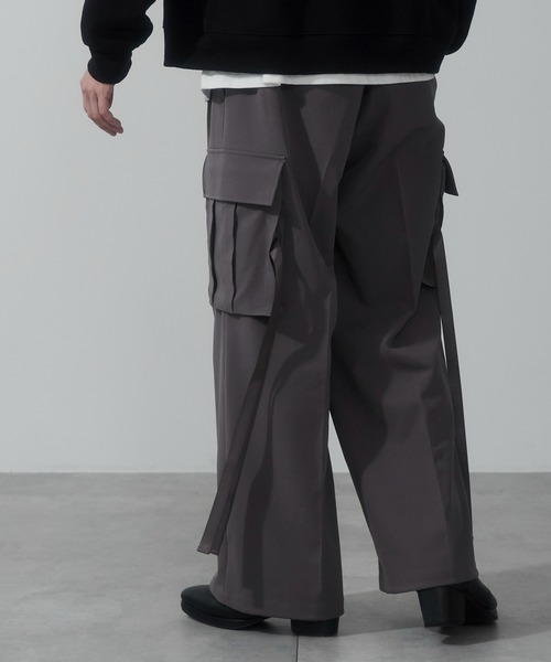 WEGO（ウィゴー）の「WEGO/スーパーバギーカーゴスラックス（スラックス・メンズ・ブラック/ライトベージュ/ダークグレー・SMALL/MEDIUM/LARGE）」の20枚目の写真