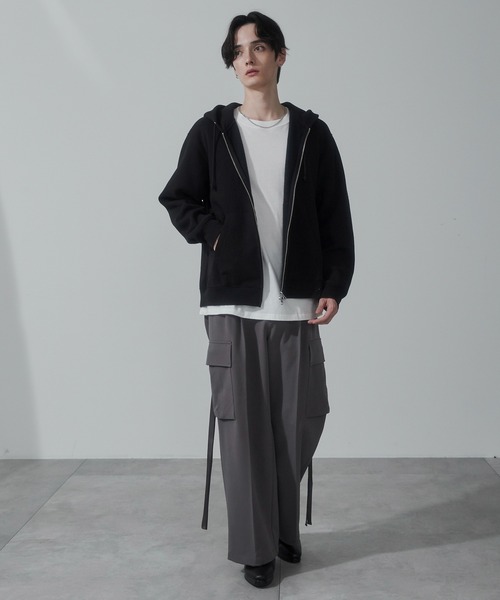 WEGO（ウィゴー）の「WEGO/スーパーバギーカーゴスラックス（スラックス・メンズ・ブラック/ライトベージュ/ダークグレー・SMALL/MEDIUM/LARGE）」の21枚目の写真