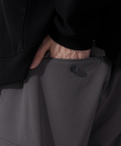 WEGO（ウィゴー）の「WEGO/スーパーバギーカーゴスラックス（スラックス・メンズ・ブラック/ライトベージュ/ダークグレー・SMALL/MEDIUM/LARGE）」の10枚目の写真