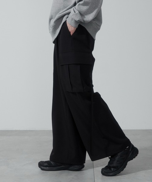 WEGO（ウィゴー）の「WEGO/スーパーバギーカーゴスラックス（スラックス・メンズ・ブラック/ライトベージュ/ダークグレー・SMALL/MEDIUM/LARGE）」の12枚目の写真