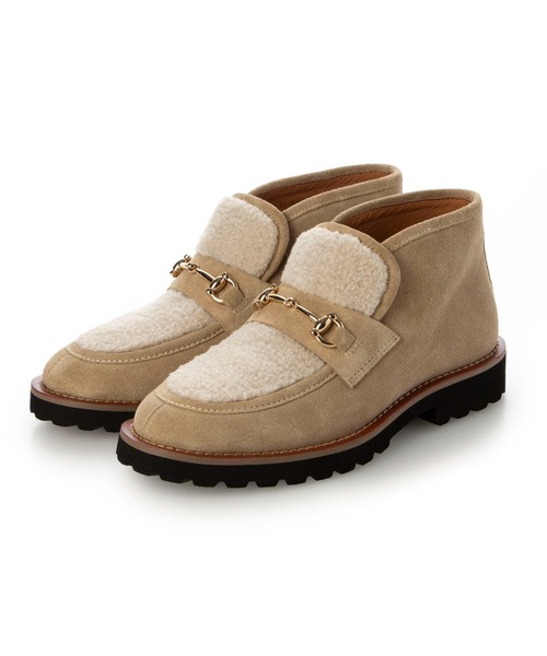 Mode et Jacomo（モードエジャコモ）の「ハイカットビットローファー（ローファー・レディース・ブラック/ダークブラウン/ダークベージュ・22.5cm/23cm/23.5cm/24cm/24.5cm）」の3枚目の写真