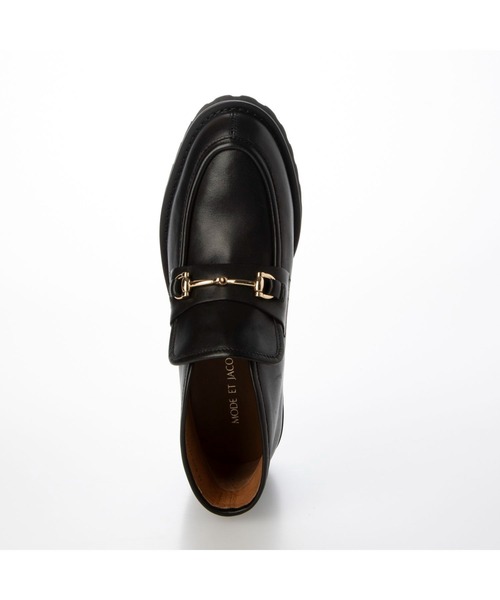Mode et Jacomo（モードエジャコモ）の「ハイカットビットローファー（ローファー・レディース・ブラック/ダークブラウン/ダークベージュ・22.5cm/23cm/23.5cm/24cm/24.5cm）」の6枚目の写真