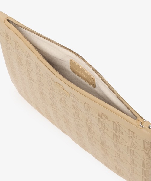 LACOSTE(ラコステ)の「ゼリー ミニクラッチバッグ(クラッチバッグ・レディース・ワイン/ベージュ・FREE)」の7枚目の写真