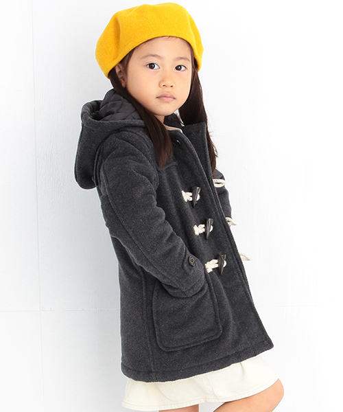 B:MING by BEAMS（ビーミングバイビームス）の「ビーミング by ビームス / メルトン中綿ダッフルコート（ダッフルコート・キッズ・ネイビー/グレー・90/110/100/120/130/150/140/80）」の4枚目の写真