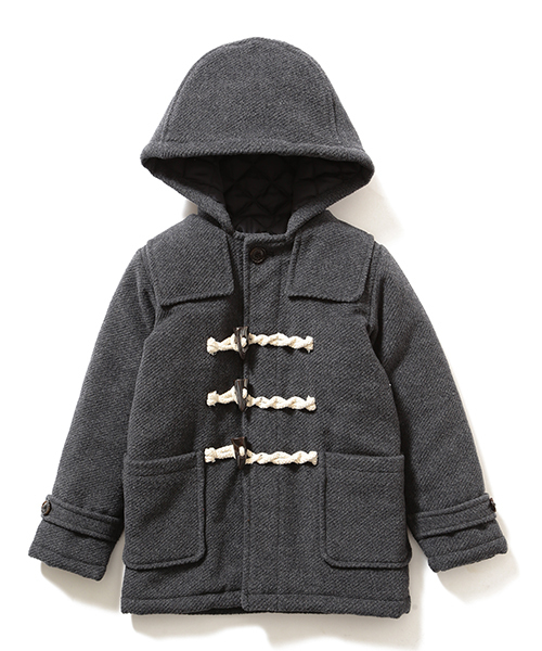 B:MING by BEAMS（ビーミングバイビームス）の「ビーミング by ビームス / メルトン中綿ダッフルコート（ダッフルコート・キッズ・ネイビー/グレー・90/110/100/120/130/150/140/80）」の6枚目の写真