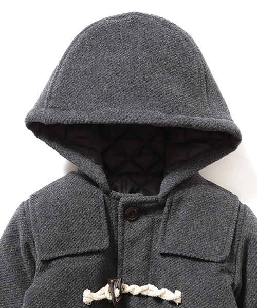 B:MING by BEAMS（ビーミングバイビームス）の「ビーミング by ビームス / メルトン中綿ダッフルコート（ダッフルコート・キッズ・ネイビー/グレー・90/110/100/120/130/150/140/80）」の7枚目の写真