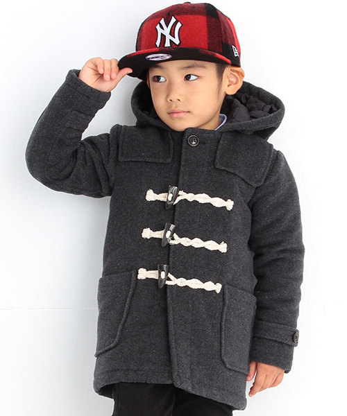 B:MING by BEAMS（ビーミングバイビームス）の「ビーミング by ビームス / メルトン中綿ダッフルコート（ダッフルコート・キッズ・ネイビー/グレー・90/110/100/120/130/150/140/80）」の10枚目の写真