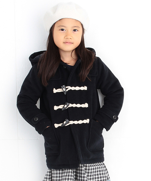 B:MING by BEAMS（ビーミングバイビームス）の「ビーミング by ビームス / メルトン中綿ダッフルコート（ダッフルコート・キッズ・ネイビー/グレー・90/110/100/120/130/150/140/80）」の11枚目の写真