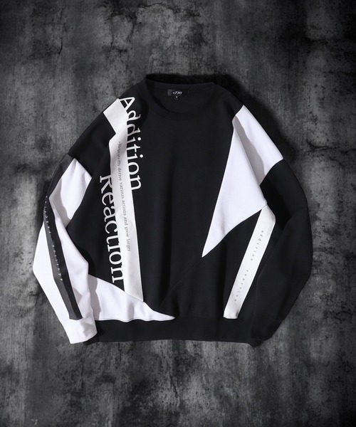 m.u japoness 凸凹リバーシブルスウェット （White×Black） m.u japoness 凸凹リバーシブルスウェット （White×Black）